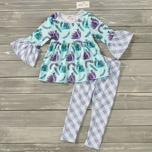 Pete + Lucy Mystical Peacock pant set
