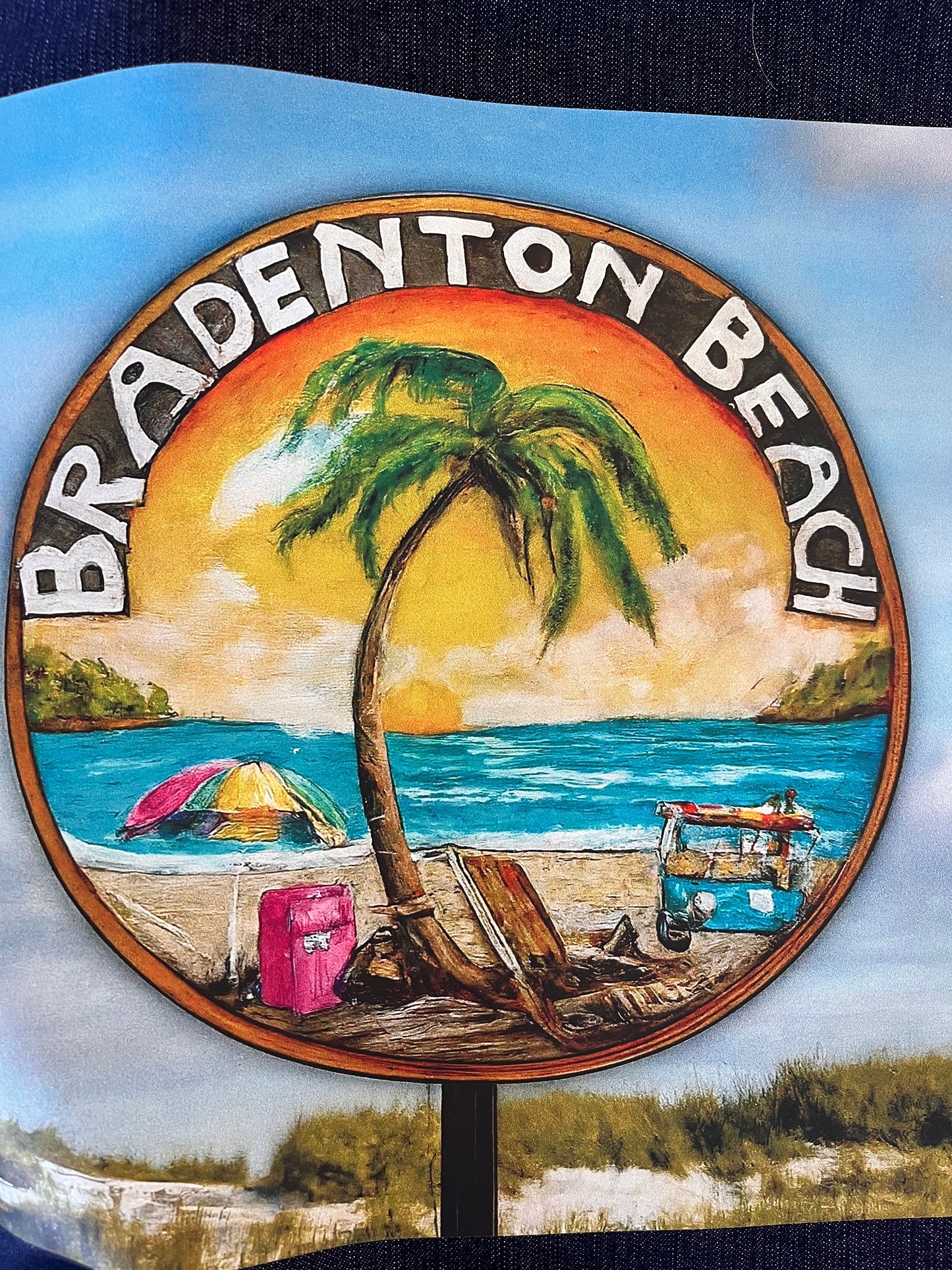 Bradenton Beach Denim Tote